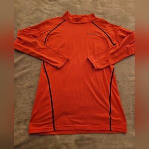 Tesla Logo Orange Long Sleeve Shirt